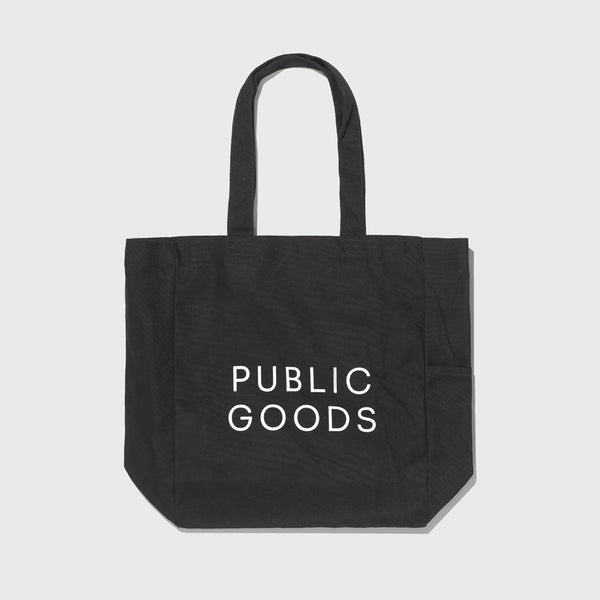 Black Reusable Cotton Tote Bag Size 1 ct Public Goods